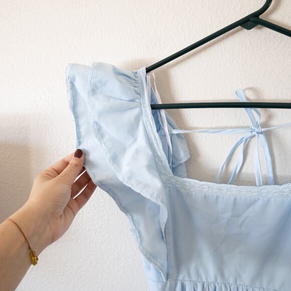 Lulus Marvelous Time Light Blue Ruffled Mini Dress - Picture 7 of 7